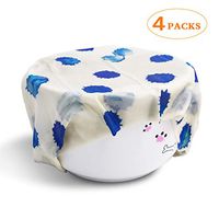 Reusable Beeswax Wrap 4 Packs,OYUNKEY Replace Plastic Wrap,Eco Friendly Food Storage Wraps| Home,Refrigerator,Kitchen |2 Medium,2 Large Size