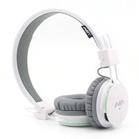 Kids Wireless Bluetooth 4.2 Headphones, GranVela X2 Lightweight Retro Foldable Multifunction Headphones with FM Radio, TF Card Mp3 Player and Microphone,3.5mm Jack (White)