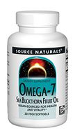 Source Naturals Omega-7 Sea Buckthorn Fruit Oil - Non-GMO, Vegan-Sourced - 30 Softgels
