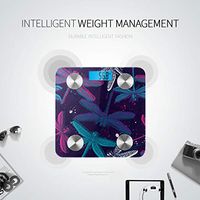Bluetooth Digital Weighing Scale Cartoon Cute Wings Butterfly Dragonfly Weight Scales for People Body Fat Composition Monitor Analyzer with Smartphone App for Body Management-396 Lbs