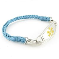 Braided Medical Alert ID Bracelet - Custom Engraving Included -Fun, Modern & Casual - River