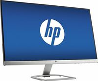 HP 27-inch Full HD 1920x1080 Widescreen IPS LED Monitor, 7ms response time, 1000:1 typical, 2x HDMI + VGA with HDCP support, 178° Viewing Angles, Bezel-less display (Renewed)