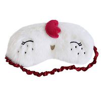 Monai Cute 3D Sleep Travel Nap Night Mask Soft Plush Blindfold Little Chicken Sleeping Home Eye Cover for Women Girls Kids (Chicken)