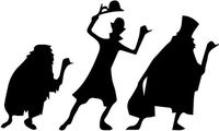 Haunted Mansion Vinyl Decal Sticker- 8" Wide Gloss White Color