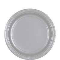 Round Paper Plates | 20ct (10.5 inch, Silver)