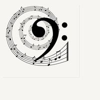 Music Note BASS Lunch Napkin