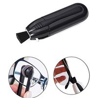 2 in 1 Portable Glasses Cleaner Brush Peeps Eyeglass Lens Cleaner - Efficient and Durable Carbon Microfiber Technology Household Cleaning Tools (Black)