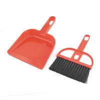 Garderobe Table Cleaning Whisk Broom Dustpan Tools Set Red