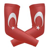 Anyangquji Turkish Flag Arm Sleeve Protectiv for Man Elbow Brace for Arthritis (1 Pair)