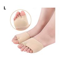 5 Pairs Metatarsal Pads - Metatarsal Sleeve with Sole Cushion Gel Pads for Women and Men, Comfortable Foot Pads for Pain Relief, Absorb Sweat, Fits All Shoes (L)