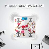 Blossom Cherry Tree Branches Scale Body Fat Weight Scale Digital Scale Bathroom Tracks 8 Key Compositions Analyzer Sync with Fitness Apps 400 Lbs