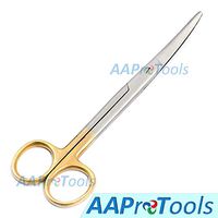 AAProTools 1 Premium Grade Mayo Scissors Curved 6.5" Tungsten Carbide Gold Handle