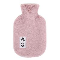ADELA BOUTIQUE Cute Rubber Hot Water Bag Warm Menstrual Pain Relief Hot Compress Bag Soft Flannelette Covers