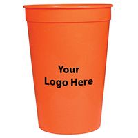Personalized Custom Stadium Cups - Smooth Finish - 250 Quantity - $0.65 Each - Bulk Promotional Product with Your Logo/Customized. 16-Ounce Capacity.