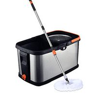HXF- Rotating mop Hand free mop Household mopping artifact Wet and dry mop Automatic drying mop Mop bucket Lightweight