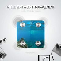 Bluetooth Kitchen Scales Digital Weight Cartoon Natural Sea Creature Fish Scale Bathroom Body Fat Composition Monitor Analyzer with Smartphone App for Body Management-396 Lbs