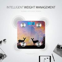 Beautiful Elf Sika Deer Bodyweight Scale Scientific Scale Bodyfat Scale Tracks 8 Key Compositions Analyzer Sync with Fitness Apps 400 Lbs