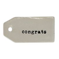 Congratulations Gift Tag Label Set 6 | Wine Bottle Hanger Bar