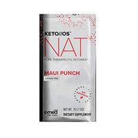 Pruvit Keto//OS NAT Caffeine Free, BHB Salts Ketogenic Supplement - Beta Hydroxybutyrates Exogenous Ketones for Fat Loss, Workout Energy Boost Through Fast Ketosis. 20 Sachets (Maui Punch)