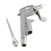 uxcell Silver Tone Metal Grip Clean Up Tool Air Duster Blower Gun