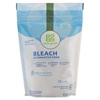 Grab Green Natural Bleach Alternative Pods, Non-Chlorine Bleach, Fragrance Free, Unscented/Free & Clear, 24 Loads (6 Pack)