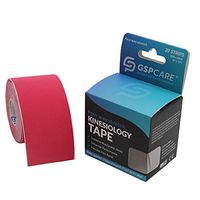 Kinesiology Tape by Xflex - Waterproof Physio Tape for Pain Relief, Muscle & Joint Support，Stretch Pro Athletic Sports Tape Roll，2 inch x 16.4ft Uncut Roll（Pink 1pack）