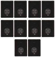 Acoustic Audio 151B Indoor Outdoor 2 Way Speakers 3000 Watt Black 5 Pair Pack 151B-5Pr
