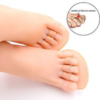 2X Foot Mallet Hammer Toe Crooked Corrector Straightener Pad Support Guard