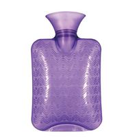 Safe PVC Thick Hot Water Bottle Keep Warm/Warm Hands Hot Therapies 1.0 Litre(Purple)