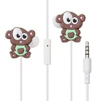 Cute bear design earbuds, perfect gift for girls & teenagers. Stylish and comfy by LolaChat
