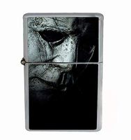 Customized Collectables Halloween Horror Classic Scary The Shape Flip Top Oil Cigarette Lighter
