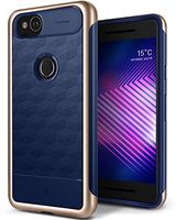 Caseology Parallax for Google Pixel 2 Case (2017) - Award Winning Design - Navy Blue