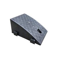 Plastic Slanting Line, Portable Non-Slip Splicing Triangle Pad for Car Truck Mobility Wheelchair Disabled Access Step Mat (Size: 25 33 16cm) (Color : Black)