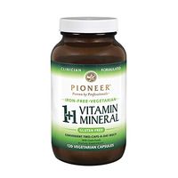 Pioneer Nutrition 1 Plus 1 Vitamin Mineral Veg Iron Free, 120 Count