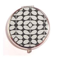 A Homim Multi Stem Orla Kiely Folio Custom Fashion Pill Box Medicine Tablet Holder Organizer Case for Pocket or Purse