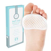 Nouvelle 2 Pairs Metatarsal Pads for Women and Men-Ball of Foot Cushions- Soft Gel Foot Pads for Mortons Neuroma, bunions, Overlapping Toes, calluses-Forefoot Cushioning for Metatarsalgia Pain Relief