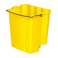 Rubbermaid Commercial Dirty Water Bucket for WaveBrake 1.0, 35QT  Mop Buckets, 18-Quart, Yellow (FG9C7400YEL)