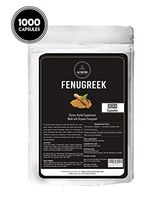 Naturevibe Botanicals Fenugreek Capsules, Ultra-Premium –100% Organic Fenugreek, Methi Seeds | 1200mg Per Serving | 1000 Veg Capsules