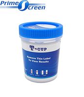 Prime Screen-12 Panel Multi Drug Urine Test Compact Cup (AMP,BAR,BUP,BZO,COC,mAMP/MET,MDMA,MOP/OPI,MTD,OXY,PCP,THC) C-Cup-[1 Pack]- CDOA-6125