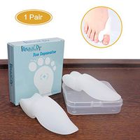 Revival.Dr Silicon Toe Separators/Bunion Corrector/Straightener/Spacers/Spreader For Big Toe & Second Toe,One Pair, (white)