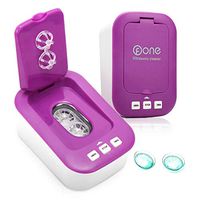 Contact Lens Cleaning Machine Travel Mini Ultrasonic Contact Lens Cleaner Kit Daily Care Fast Cleaning (New Version) (Rose Mauve)