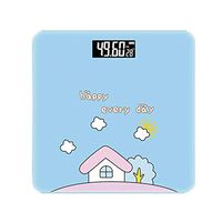 Electronic Scale, Digital Weight Bathroom Scale, USB Charging, Backlit Display, 28cm × 28cm CQOZ