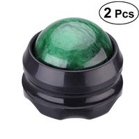 ROSENICE Manual Massage Ball Pain Relief Roller Relax Massage Roller Alleviating Muscle Tension 2pcs(Green)