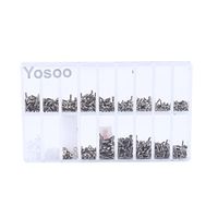 Tiny Screw Kit, 1000PCs Stainless Steel Plastic Screw Assortment Kit for Eyeglass, Sunglass, Watch Repair