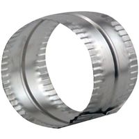 LAMBRO 244 Aluminum Duct Connector, 4", Stainless Steel