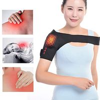 Self-Heating Shoulder Pad, Tourmaline Magnetic Physical Therapy One Shoulder Strap Protector Unisex Pain Relieve