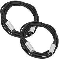 Seismic Audio - Pair of 10 Foot MIDI to MIDI Conne