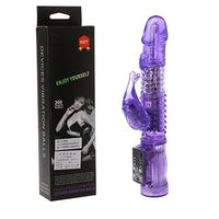 Qksky Powerful Dual 12 Speeds Thrusting Rotating Novelty Pink Rabbit Toy for Women&Couples Waterproof&Whisper Quite