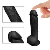 Yanan 9.25 Inches Black PVC Real Soft Massager