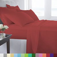 Super Soft Bed Sheet Set Deep Pocket Bedding/Twin/Maroon